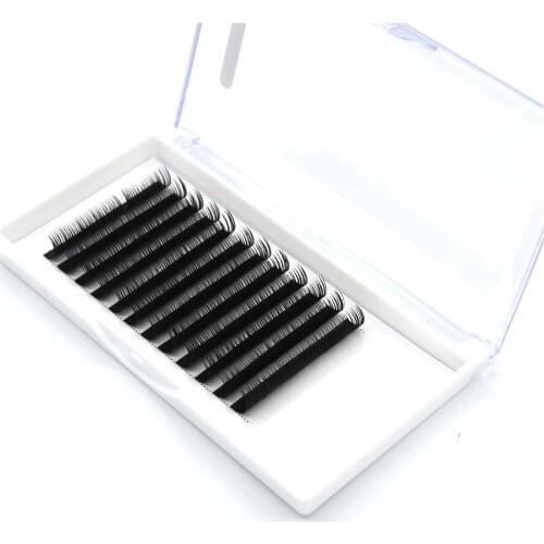 Wholesale 10 case/ lot 12 Lines Eyelash extensions faux mink individual eyelashes false eyelash J B C D soft and natural makeup