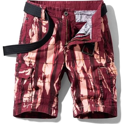 2021 New Spring Men Cotton Cargo Shorts Clothing Summer Casual Breeches Bermuda Fashion Beach Pants Los Cortos Cargo Short Men