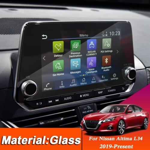 Car Styling Dashboard GPS Navigation Screen Glass Protective Film Sticker For Nissan Altima L34 2019 2020 Control of LCD Screen