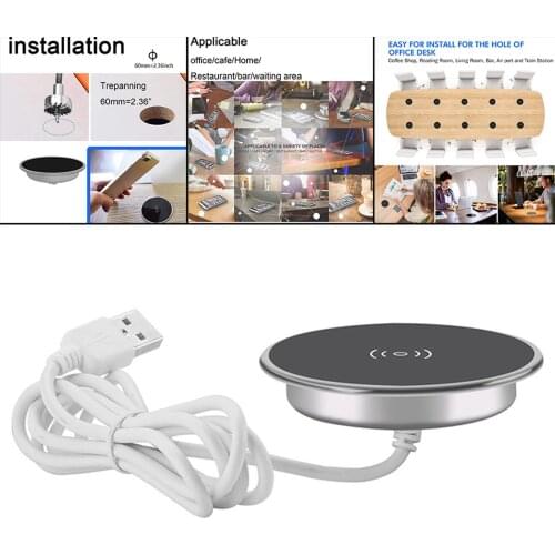 Embedded Wireless Charger Quickly Charge Long-Distance Charging Base for Tables