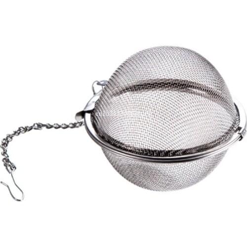 200pcs Locking Spice Tea Ball Shaped Strainer Mesh Infuser Filters Tea Infuser Tools Stainless Steel Sphere Free Shipping
