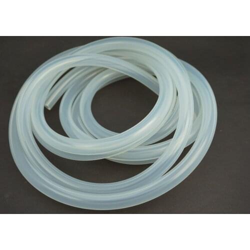 5Meter/lot Food grade Silicone Translucent Tube Beer Water Air Pump Hose Pipe 8mm ID*12mm OD