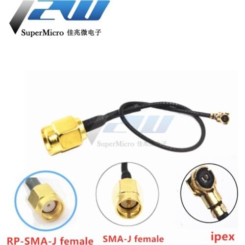 5pcs Antenna Converter Cable U FL/IPX to SMA Male Connector RF1.13 Pigtail SMA Male Cable for IPEX WiFi Antenna Cable RP-SMA-J