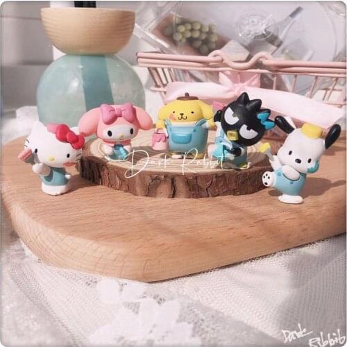 5PCS/lot 3.5cm Tomy paint graffiti series merlotti PACHA dog pudding dog twist doll accessories