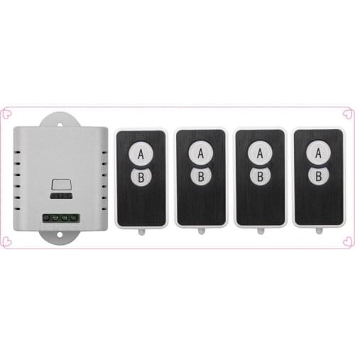 85V 110V 120V 220V 250V 1CH RF Wireless Remote Control Switch System 4 transmitter and 1 receiver universal gate remote control