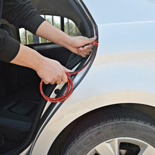 Car Door Engine Hood Trunk Small D Type Sealing Strips Universal Rubber Sound Insulation Tape Auto Waterproof Car Accessories