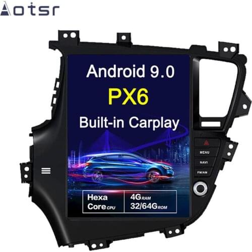 Android 9.0 Tesla style 10.4‘’ Vertical screen Car GPS Navigation For KIA Optima/KIA K5 2010-2013 Head unit Multimedia Player