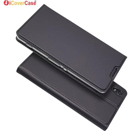 ICovercase Flip Build-in-Magnet Cover Leather Case for Sony Xperia Z5 Mini X Compact XA XP XZ Premium XZS L1 E6 L2 Funda Etui
