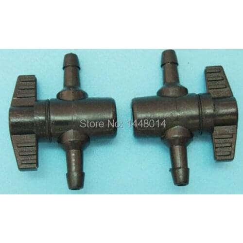 Eco solvent/UV printer three ways plastic ink control valve / Flora Mimaki Mutoh Roland bulk ink system manual ink valve 10pcs