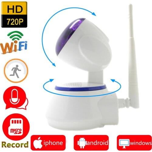 Ip camera 720p HD wi-wifi cctv security system wifi home wireless micro sd card mini ipcam infrared surveillance ptz cam