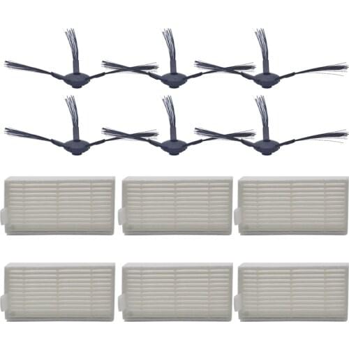 For ILIFE V3 V5 V5s V3s Pro V5s Pro V50 X5 Robotic Vacuum Cleaner Accessories Kit Spare Parts Hepa Filter* + Side Brush *ILIFE