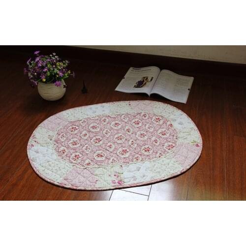 Korean cotton oval-slip mats / door mat / bed pad / mat / bath mat / dustproof