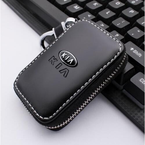 Leather Car Key Cover Storage Case Shell Wallet For KiA Sportage Ceed Rio Picanto Sorento Rio 3 Rio 4 soul K2 K3 Car Accessories