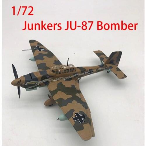 Diecast 1/72 Scale Junkers JU-87 Bomber German World War II Alloy Fighter Aircraft Model AMER Static Display Ault Collection