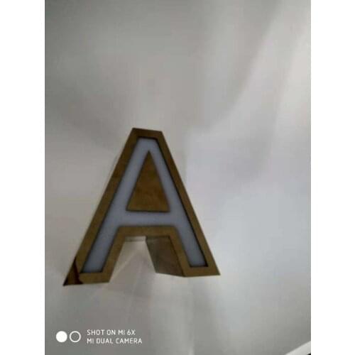 Outdoor Wall Mouted Stainless Steel Sign LED Channel Letter For Hot Sale