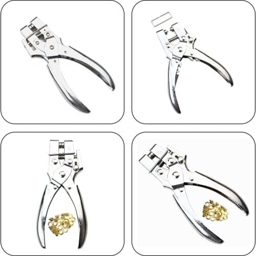 2019 New Multifunction Eyelets Setting Plier Punching Hole Maker Fastener Press Eyelet Setter Cloth Snap Hand Tool