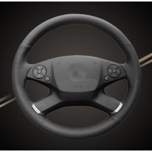 Auto Braid On The Steering Wheel Cover for Mercedes Benz E-Class W212 E 200 260 300 2009-2013 DIY Car Braiding Covers Accessory