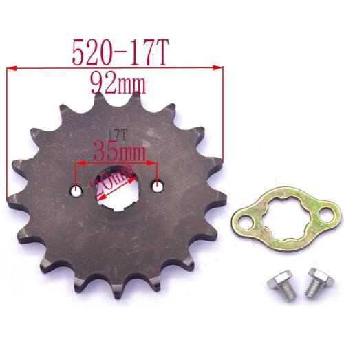 520 20mm Front Engine Sprocket For Honda Lifan ZongShen ATV Quad Dirt Pit bike Buggy motorcycle
