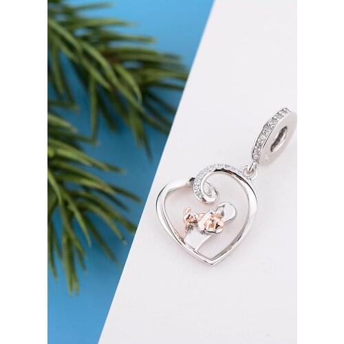 Fit Original Pandora Charm Bracelet Real 925 Sterling Silver Keepsake Dog Bead For Making Women Dog Lover Memorial Berloque 2021