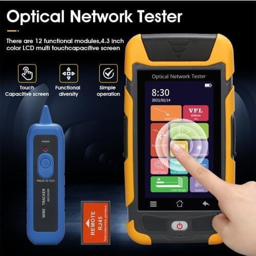 OTDR Reflectometer with Multi Functions OPM OLS VFL Auto Event Map RJ45 Cable Tester Expert Testing SC FC Connectors