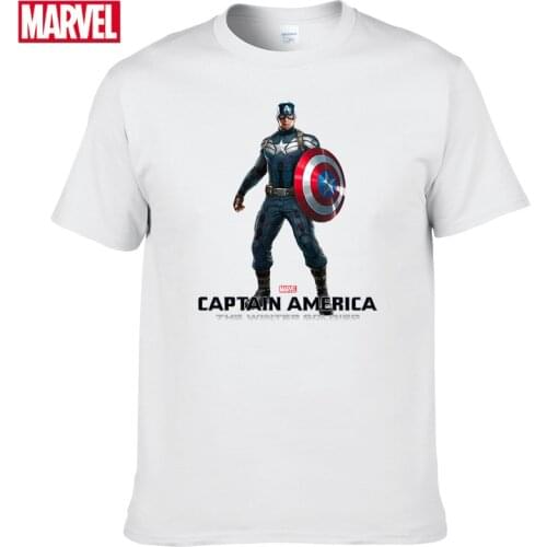 Marvel The Avengers Steve Rogers Captain America Short sleeve tee Mens T-shirts with short sleeves 2021 graphic t shirts #36