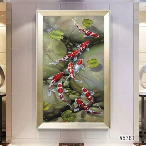 Modern Abstract Animal Fish Oil Canvas Painting Printing Decorative Art Painting Print on Canvas Wall Art Picture for HomeDecor
