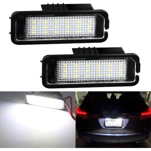 2Pcs Canbus LED License Plate Light For VW Golf 6 VI 5 V GTI MK4 MK5 MK6 Eos Lupo Scirocco Seat Leon Altea OEM Replacement Bulb