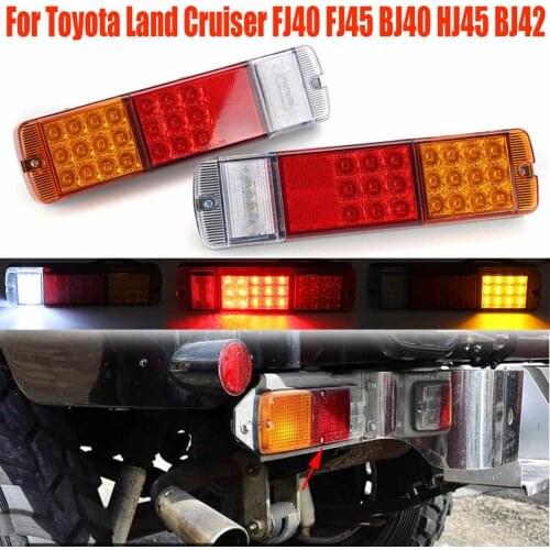 2x 12v Car Truck Led Rear tail light Waterproof Led Tail Light Turn Signal Lamp for Toyota Land Cruiser FJ40 FJ45 BJ40 HJ45 BJ42