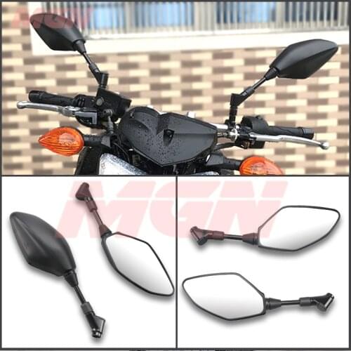 Motorcycle Universal Rearview Rear View Mirror Side Mirrors For Yamaha YZF R1 R6 R15 R25 YZ-F 125 250 300 FZ1 FZ6N FZ8 XJ6 MT07