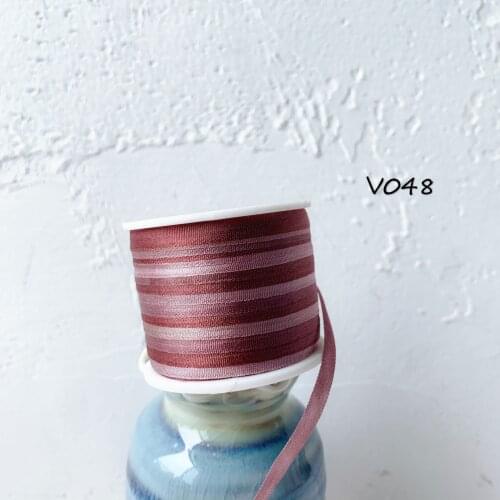 V048 A Roll Wholesale 2mm-36mm 100% Pure Silk Embroidery Ribbons Handcraft Supply Double Faced Thin Taffeta Silk Ribbon