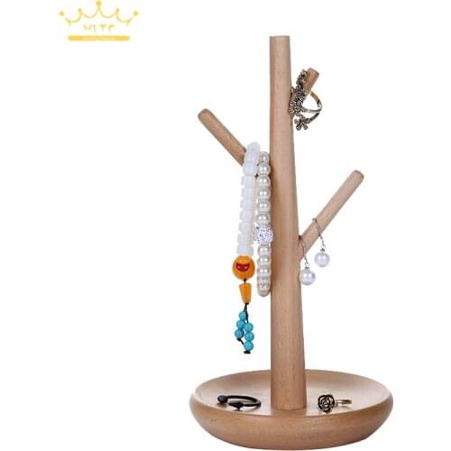 Solid Wood Hand String Rack Home Storage Jewelry Rack Porch Hanging Key Shelf Decoration Ring Rack Bracelet Rack Props