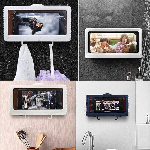 Waterproof Phone Case Rotatable Seal Phone Box Bathroom Shower Protection Touch Screen Mobile Phone Holder Kitchen Handsfree