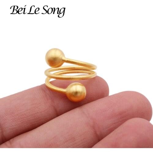 Jewelry for women Ring jewellery rings Dubai bridal 24K gold color luxury rings wedding resizable ring bridal gifts Dubai French