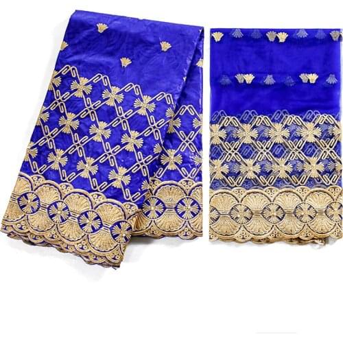 2021 Latest African Bazin Riche Fabric Cotton Guinea Brocade Fabric Tissu Africain Basin Riche Brode Most Popular Lace 7yards
