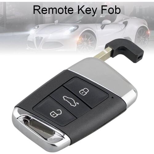 3 Button Smart Car Key Shell Case + Insert Blade Fit for Volkswagen New Magotan B5 Variant Golf new