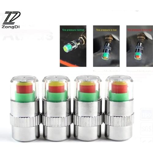 ZD 4Pcs Car Warning Pressure Tire Wheel Air Valve Caps Cover For Alfa Romeo 159 BMW E46 E39 E36 E90 M3 Audi A3 A6 C5 A4 B6 B8 TT