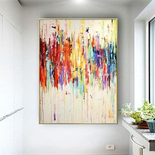 Gifted Artist Hand-painted High Quality Rich Colors Abstract Oil Painting on Canvas Beautiful Textured Abstract Oil Painting art