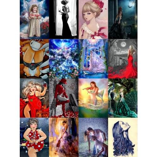 5d Diamond Painting Diy Figure Abstract Painting Full Diamond Embroidery Mosaic Cross Stitch Art Kit Home Decoration Gift