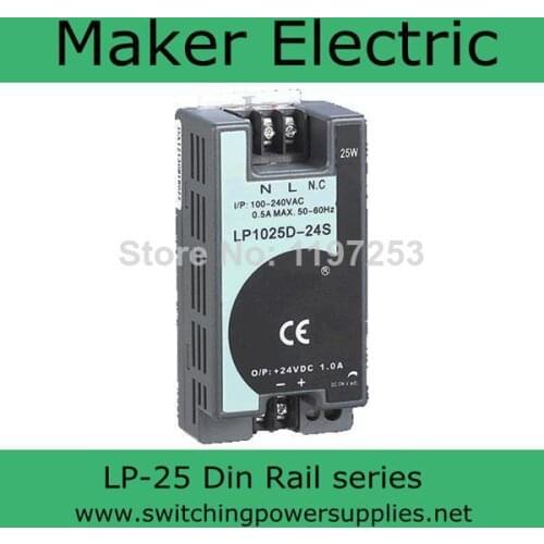 CE certified 24V 25W din rail power supply LP-25-24 switching power supply