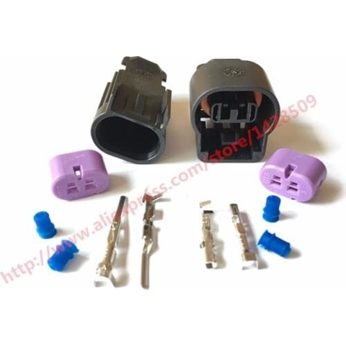 Delphi 10 Set 2 Pin Female Male Kit GM Wire Harness Connector 1.5A Plug 15326801 13510085