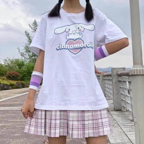 Lolita Tshirt Summer Vintage T-shirt Y2k Tops Women T Shirt Punk Gothic HipHop Short Sleeve Harajuku Streetwear Oversize Clothes