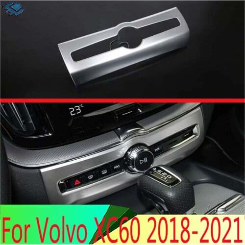 For Volvo XC60 2018 2019 ABS Chrome Air conditioner switch cover frame