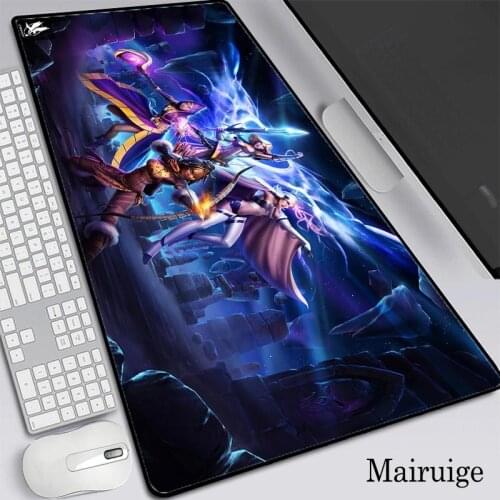 Nightmare Guardians Anime Gaming Computer Mousepad RGB Large Mouse Pad XXL Mouse Carpet Big PC Desk Play Mat with LED Backlit