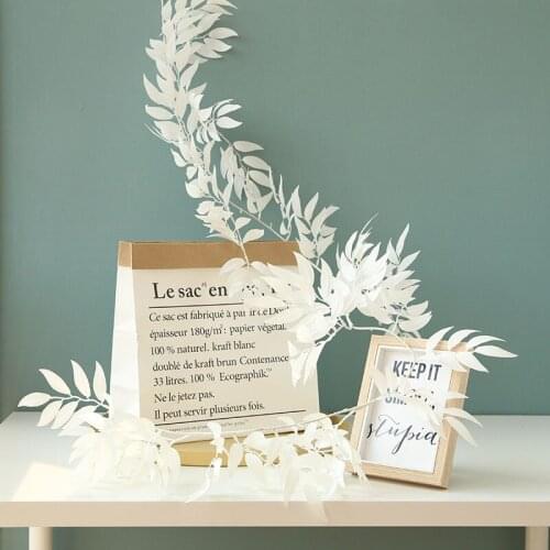 5pcs 3Colors 160cm Artificial Silk White Green Willow Leaf Vine Hanging Vine Rattan DIY Wedding Decoration Home Decorative