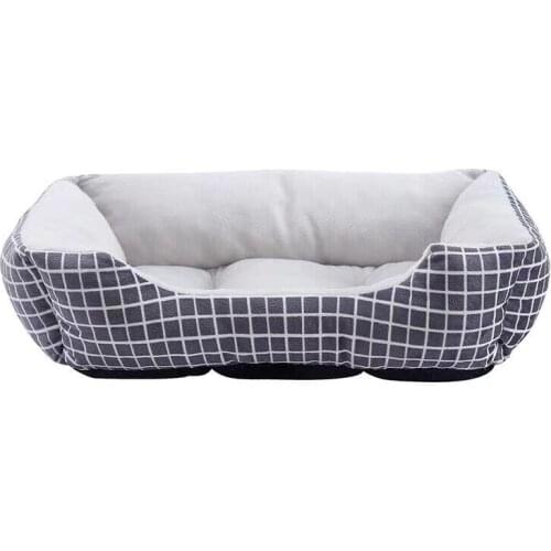 Dog Bed Plaid Design Comfortable Puppy Puppy Cave Top Quality Cotton Material cat beds for large cats Winter Pet Products