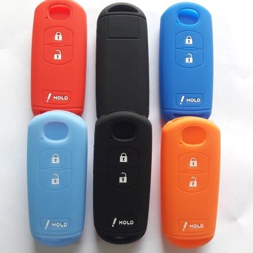 Lots of 10 Smart Remote Key Silicone Shell Protector for MAZDA CX-5 CX-7 CX-9 Key Case Cover For Mazda 2 3 5 6 FOB Shirt