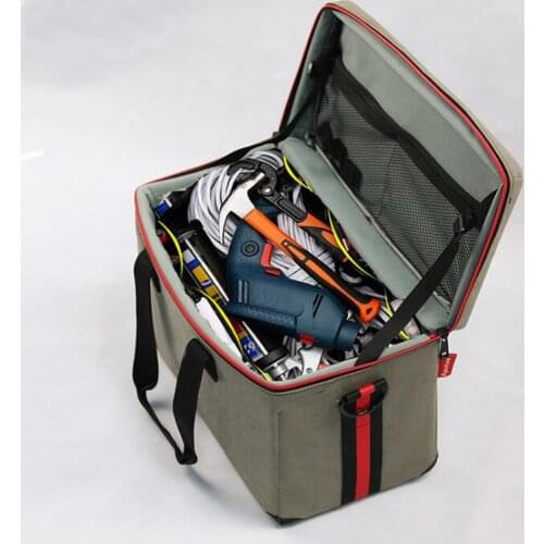 Portable Tool Bag Multi-Function Shoulder Bag Hardware Repair Electrician Tool Storage Bag Waterproof Oxford Cloth Belt Bag