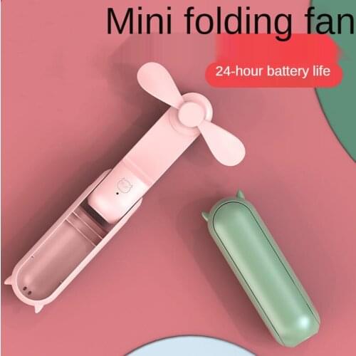 Multifunctional portable fan handheld fan USB rechargeable fan with power bank function 2000mAh durable silent foldable mini fan