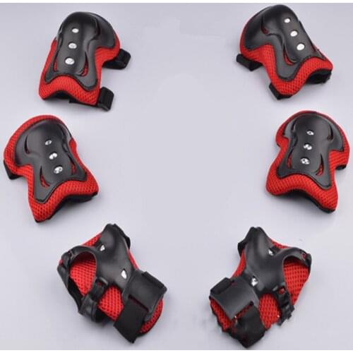NEW Knee Pads Elbow Pads Hand Guards Child Safety Protective Gear 4 Colors 6 Pieces Sports Skateboard Skating Protector Sponge