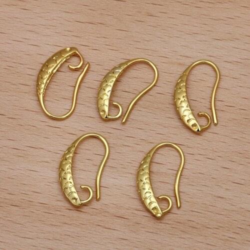 12x17mm Blank Fish Shape Earring Hook Diy Earrings Jewelry Findings Accessories DIY Crafts Making